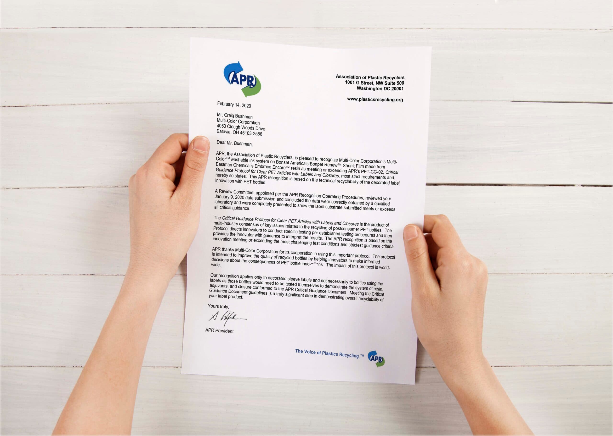 Image of APR Recognition for HDPE containers