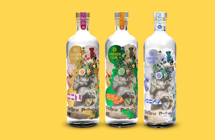 Image of Ausgezeichnete Produkte und Etiketten aus der neuen Destillerie.
