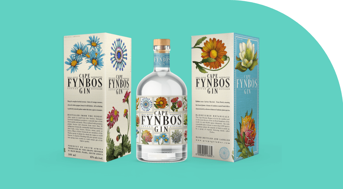 Image of Riqueza floral para la premiada Ginebra Cape Fynbos
