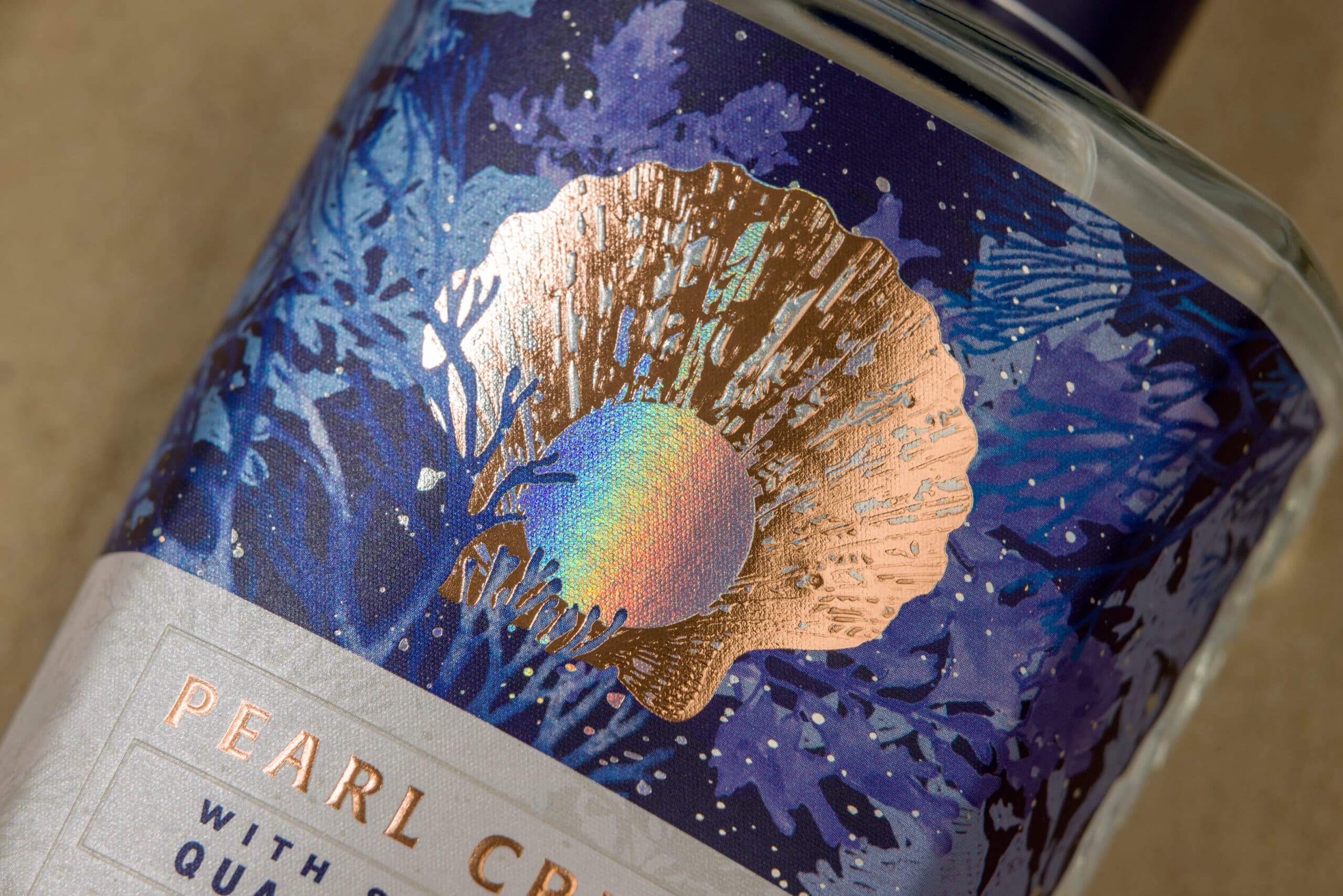 Image of A beautiful, underwater experience captured with Pearl Crush Gin labels