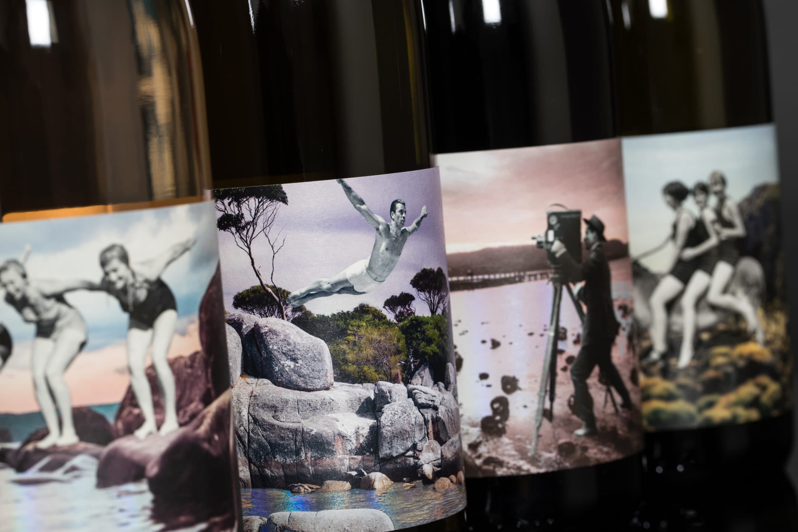 Image of Shimmering foil effect highlights digitally printed wine labels