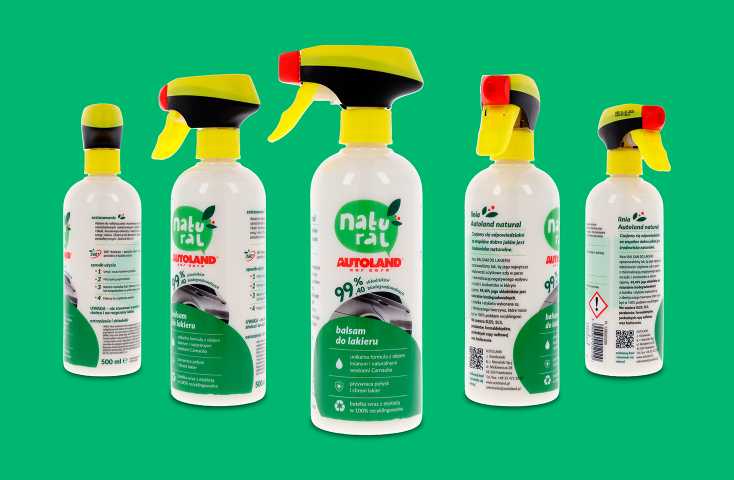 Image of 100% Recyclable Packaging for Autoland’s Car Care Product Line