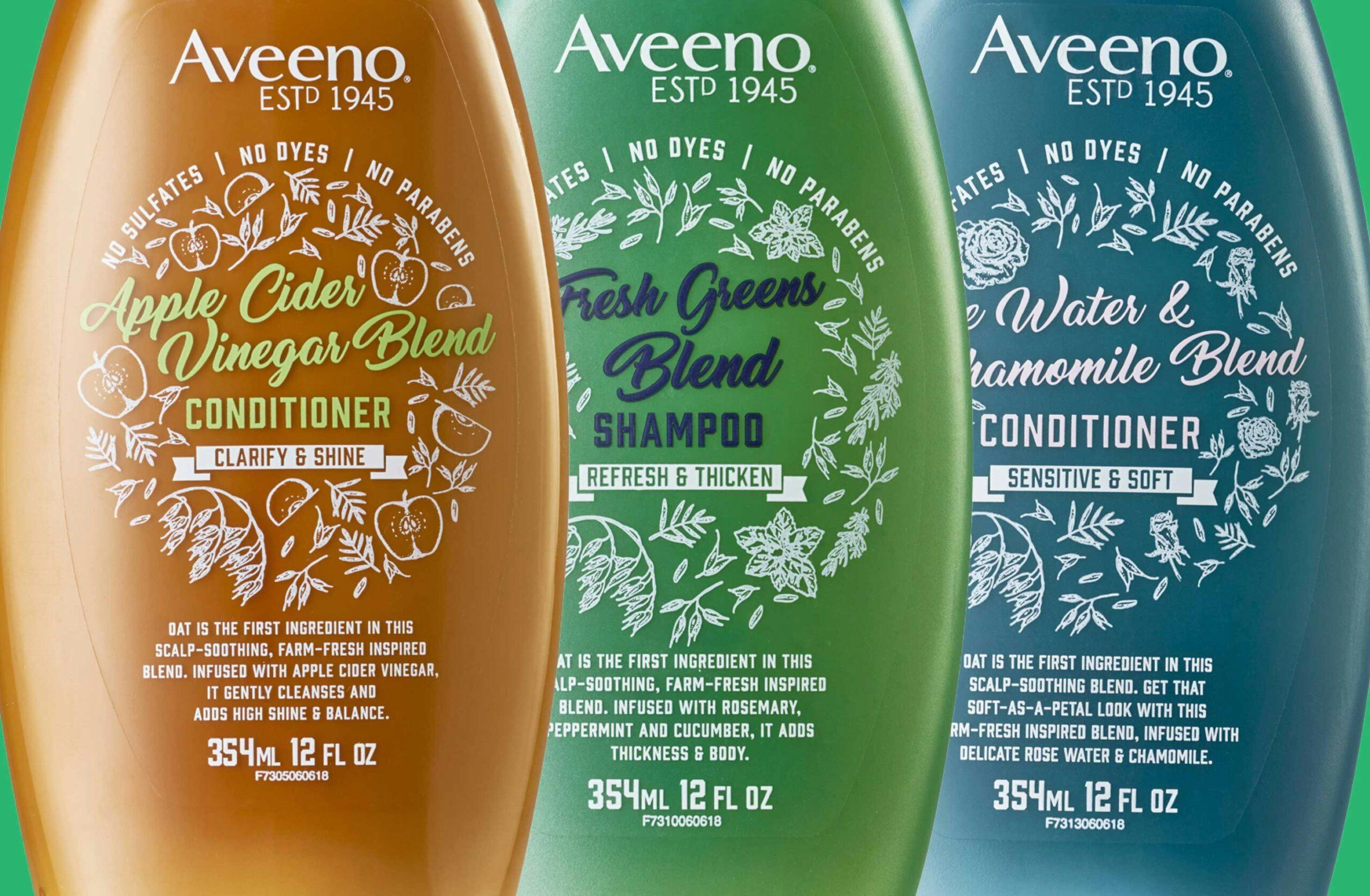 Image of Aveeno’s New Haircare Look Connects with Consumers