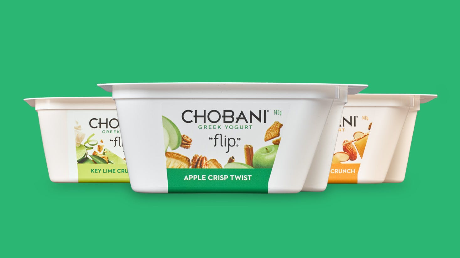 Image of Chobani Greek yogurt: ready in a ‘flip’ thanks to specialized IML packaging
