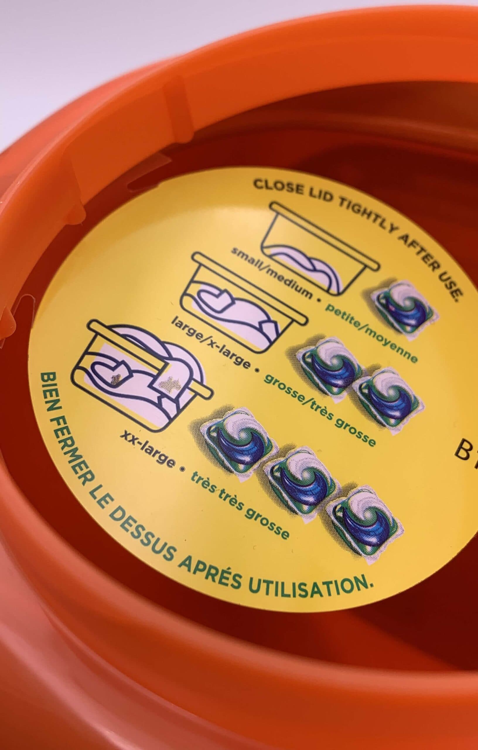 Image of P&G’s “Wobbler” Label Solves Consumers’ Dosing Needs