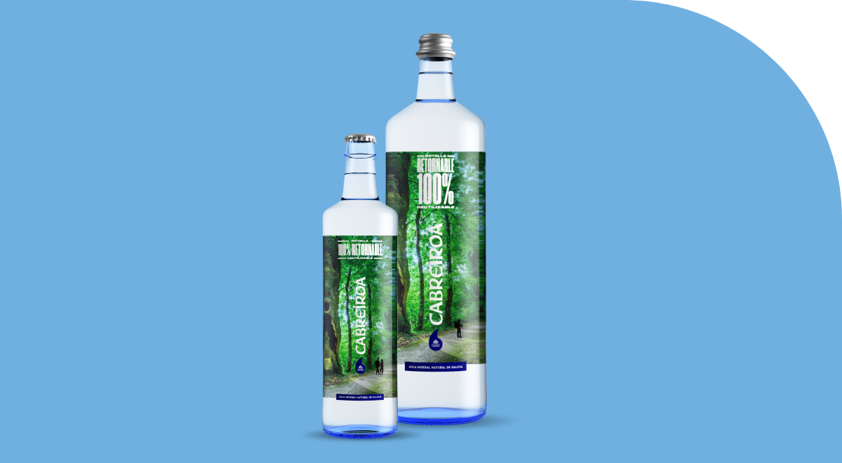 Image of Aguas de Cabreiroa entscheidet sich für Mehrwegflaschen mit Wash-off Etiketten