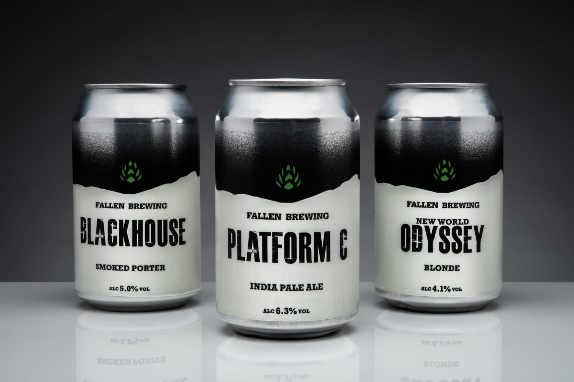 Image of Fallen Brewing Beer Can Labels