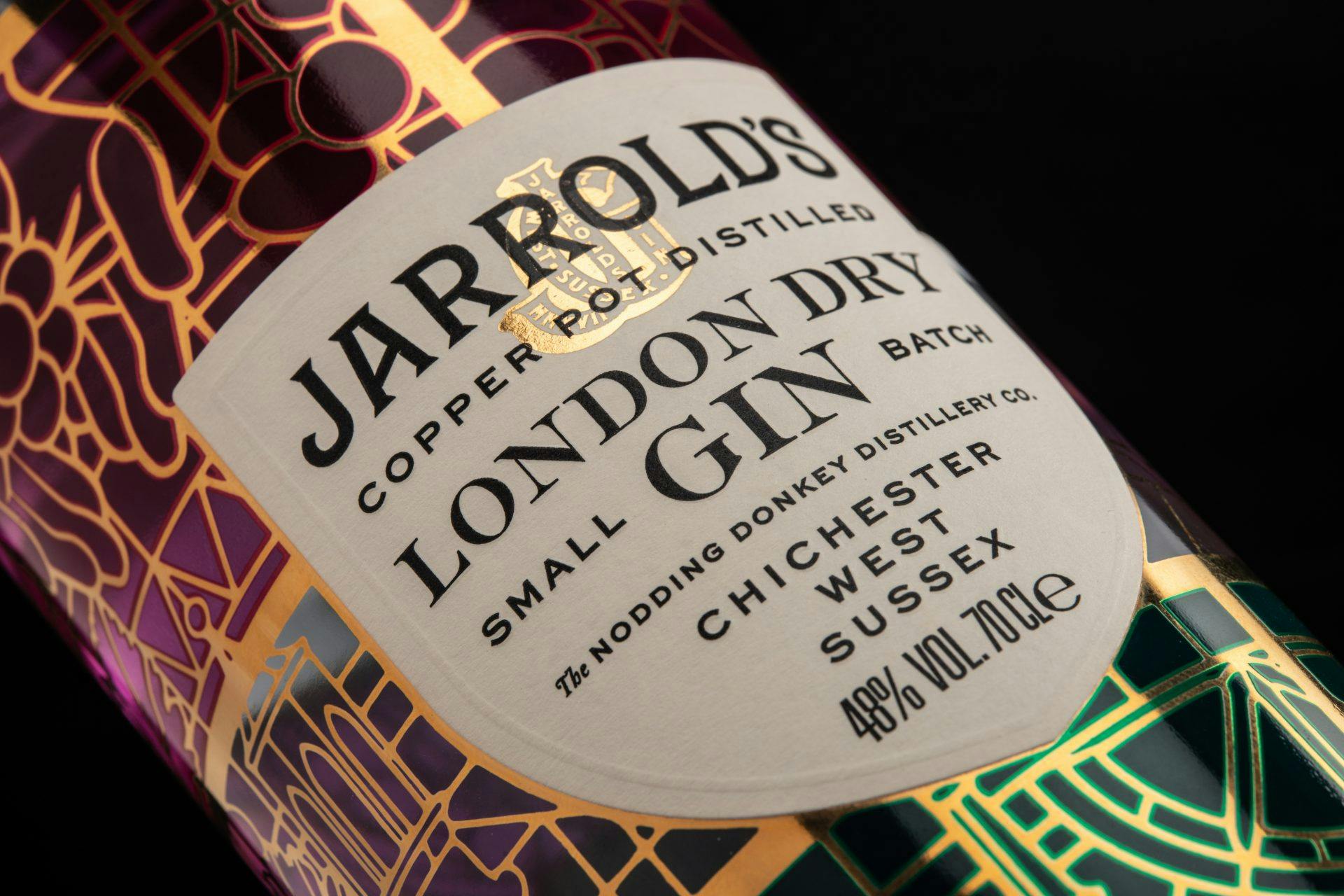Image of The Nodding Donkey Distillery Jarrolds London Dry Gin Labels