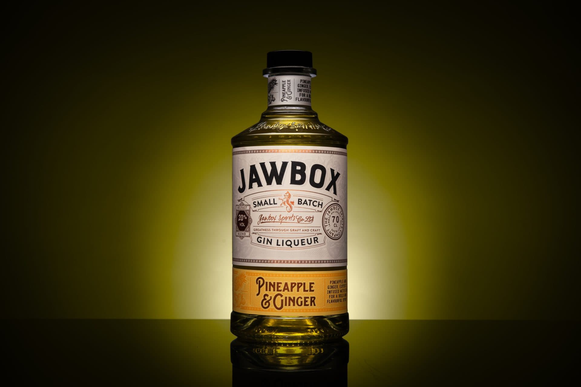 Image of Jawbox Spirits Co Pineapple & Ginger Gin Liqueur