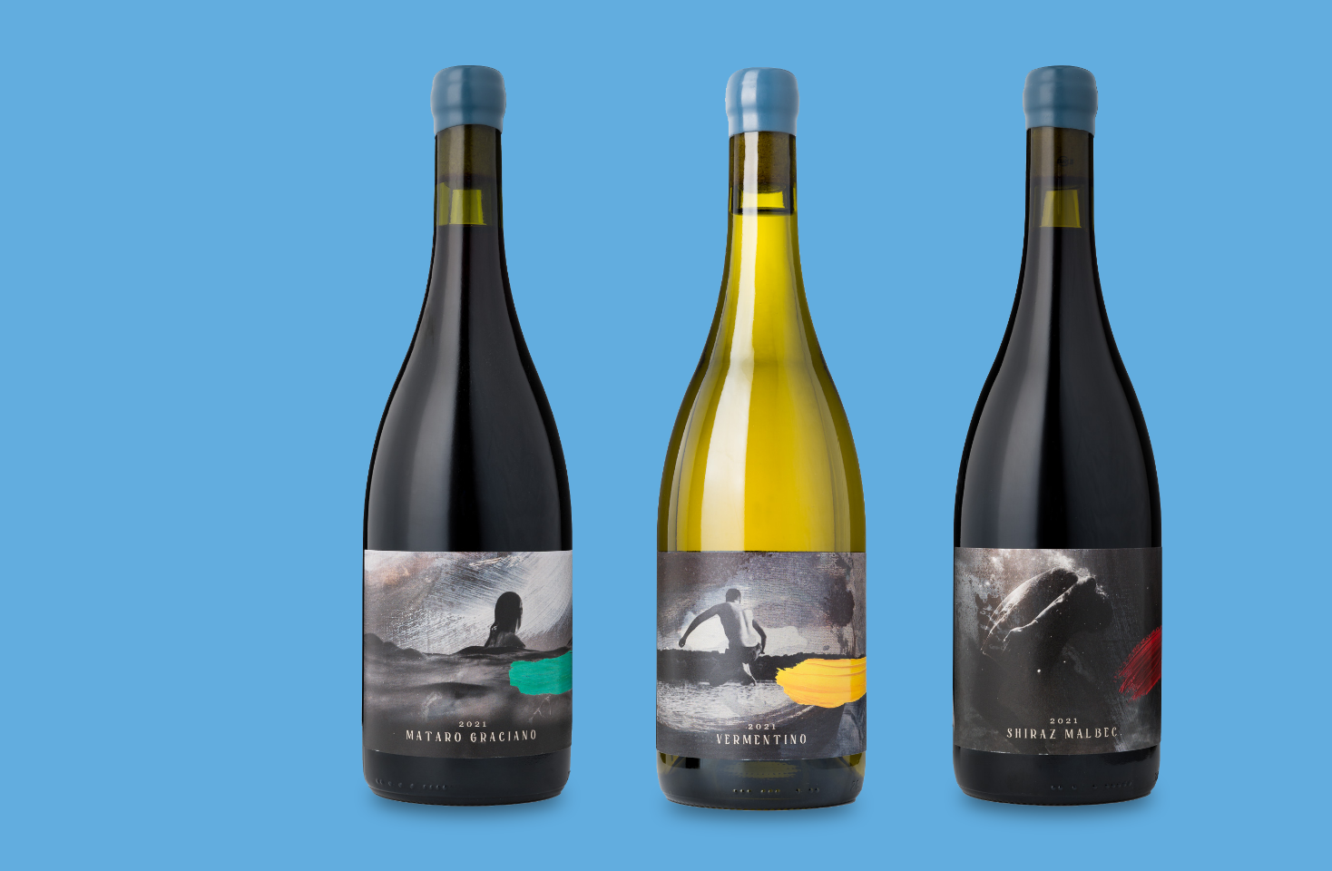 Image of Las etiquetas de vino en material de desecho de uva conducen al éxito